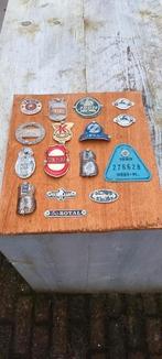 20 fietsmerkplaatjes fietsembleem  gazelle union batavus, Ophalen