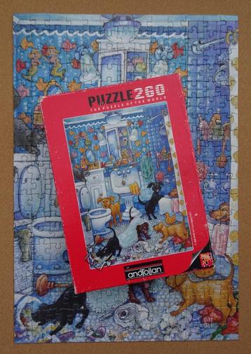 Bill Bell: Bathroom pups - puzzel Anatolian 260 XL-stukjes beschikbaar voor biedingen