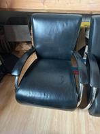 2 leren fauteuils, Huis en Inrichting, Fauteuils, Ophalen of Verzenden, Zo goed als nieuw, Modern/retro, 50 tot 75 cm