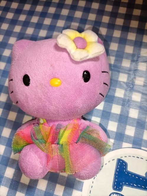 Ty Hello Kitty paars 14 cm groot, Kinderen en Baby's, Speelgoed | Knuffels en Pluche, Ophalen of Verzenden
