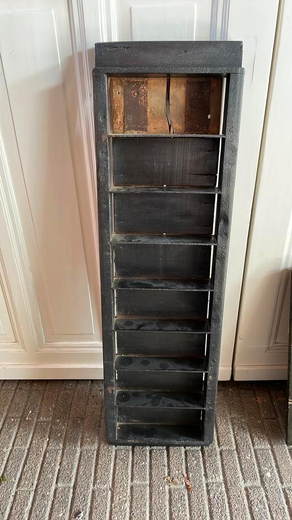 Steenmal 8 vaks - antiek oud zwaar hout ijzer, Antiek en Kunst, Antiek | Gereedschap en Instrumenten, Ophalen