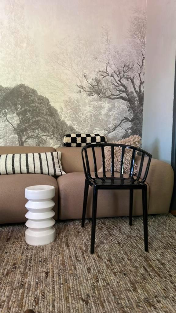 2x Kartell Venice zwarte stoel - Philip Starck, Huis en Inrichting, Stoelen, Gebruikt, Twee, Kunststof, Zwart, Ophalen of Verzenden