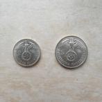 Duitse munten 5 en 2 Reichsmark 1937 & 1939 Zilver, Postzegels en Munten, Ophalen of Verzenden, Duitsland, Losse munt, Zilver