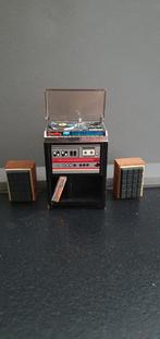 Vintage lundby stereo toren 1.16, Verzamelen, Poppenhuizen en Toebehoren, Ophalen of Verzenden, Zo goed als nieuw