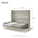 Concept opklapbed horizontaal - 160x200 - Cashmere, Huis en Inrichting, Slaapkamer | Bedden