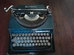 Typemachine Olivetti blauw ouder zeldzaam model, Diversen, Typemachines, Ophalen