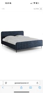 Zgan prachtig Goossens indigo blauw bed 160 bij 200 cm, Huis en Inrichting, Slaapkamer | Bedden, Tweepersoons, Ophalen of Verzenden