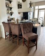 Wingchair Barkrukken Barstoel Barkruk knoopjes & oren, Huis en Inrichting, Barkrukken, 5 krukken of meer, Ophalen, Nieuw, Met voetsteun