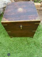 Houten drankenkist campaign stijl, ca. jaren ’80, Ophalen of Verzenden, Gebruikt, Minder dan 50 cm, Minder dan 50 cm