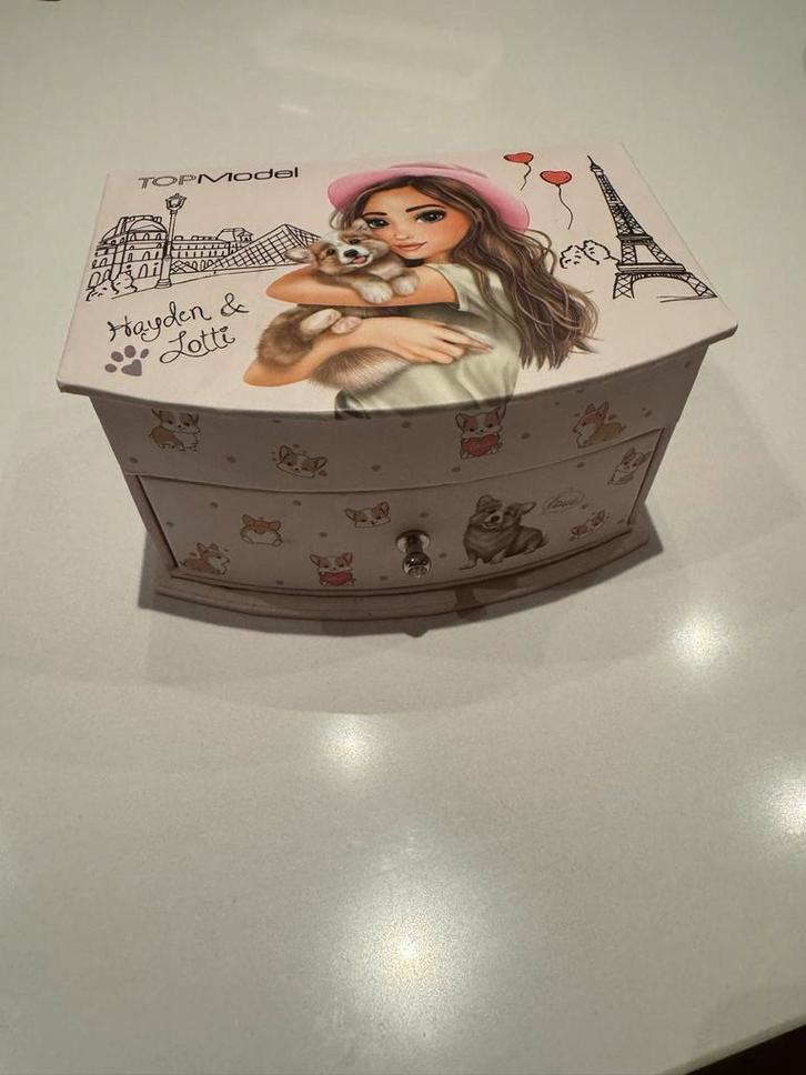 Top Model Sieradendoosje, Kinderen en Baby's, Kinderkamer | Inrichting en Decoratie, Zo goed als nieuw, Overige typen, Ophalen of Verzenden