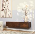 Tv meubel Walnoot - 160 cm breed 35 cm diep, Huis en Inrichting, Kasten | Televisiemeubels, Ophalen, 150 tot 200 cm, Nieuw, Minder dan 100 cm