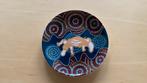 Vintage Aboriginal art plate Tobwabba art bordje porselein, Antiek en Kunst, Kunst | Niet-Westerse kunst, Verzenden