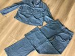 Studio Anneloes travelstof set L denim look broek en jasje, Studio Anneloes, Blauw, Maat 42/44 (L), Ophalen of Verzenden