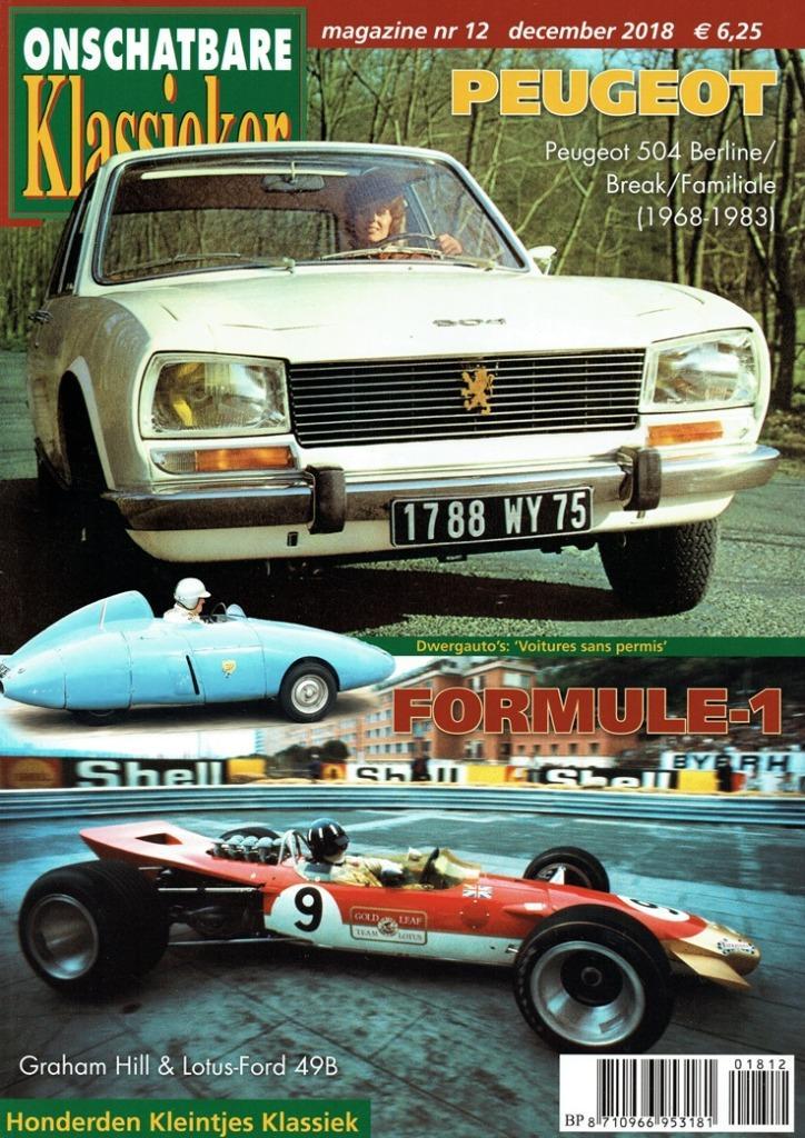 Onschatbare Klassieker 2018 nr. 12 (o.a. Peugeot 504), Boeken, Auto's | Folders en Tijdschriften, Gelezen, Algemeen, Verzenden