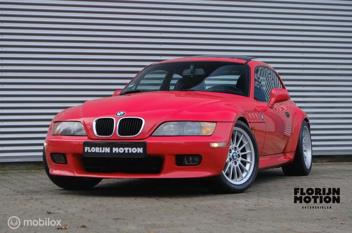 BMW Z3 Coupe 2.8 | Manual | Sperdifferentieel | Hellrot | Ka, Auto's, BMW, Bedrijf, Te koop, Z3, ABS, Airbags, Airconditioning