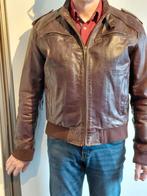 Stoere leren jas, gevoerd, Kleding | Heren, Jassen | Winter, Ophalen, Maat 52/54 (L), Bruin, Superior