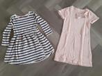 Set Korte Jurk Meisjes 2x, Maat 110, Kinderen en Baby's, Kinderkleding | Maat 110, Ophalen of Verzenden, Gebruikt, Meisje, Jurk of Rok