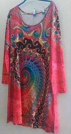 veelkleurige jurk maat M, Maat 38/40 (M), Ophalen of Verzenden, Knielengte, Rood