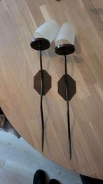 Vintagelook waxinelichtje houders voor aan de muur, Huis en Inrichting, Woonaccessoires | Kandelaars en Kaarsen, Ophalen, Minder dan 25 cm