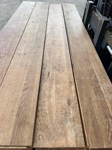 Eiken vloer 20 m2 massieve vloerdelen 20 cm breed 2 cm dik beschikbaar voor biedingen