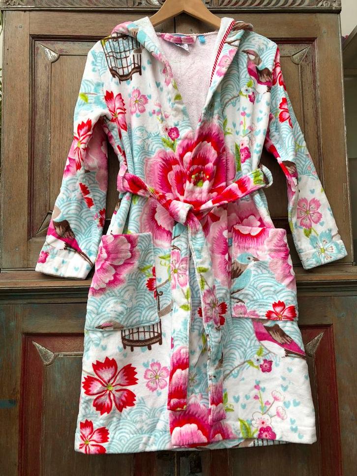 Nieuw Pip Studio bad/ochtend jas mt. XS/S, Birds in Paradise, Kleding | Dames, Overige Dameskleding, Zo goed als nieuw, Ophalen of Verzenden