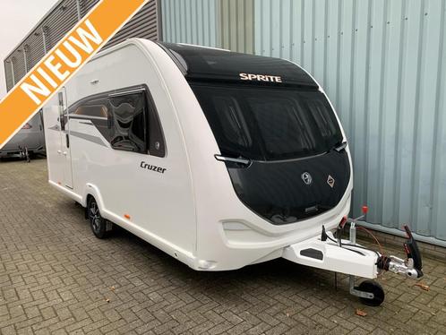 Sprite Cruzer 475 SR Model 2025, Caravans en Kamperen, Caravans, Bedrijf, tot en met 2, 1250 - 1500 kg, Standaardzit, Sprite, 2 aparte bedden