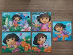 Puzzel Dora 5 in 1, Ophalen of Verzenden, 10 tot 50 stukjes, Gebruikt