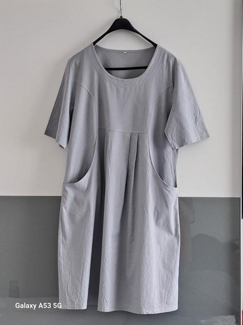 Zomer jurk Janneke Luna Flair, zie omschrijving!, Kleding | Dames, Jurken, Zo goed als nieuw, Maat 46/48 (XL) of groter, Grijs