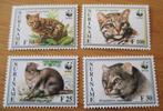 Suriname, WWF serie Tijgerkat en Jaguarundi, 1995, Verzenden, Postfris, Dier of Natuur