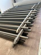 11mtr spijlenhekwerk met palen 1.50mtr hoog, Tuin en Terras, Tuinhekken en Hekwerk, Ophalen, Gebruikt, IJzer