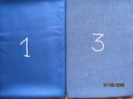 blauw - twee blauwe lappen stof - o.a. cashmere, Overige materialen, Blauw, 120 cm of meer, Ophalen of Verzenden