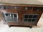 Antiek dressoir met glas in lood, Antiek en Kunst, Ophalen of Verzenden