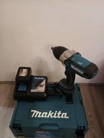 Makita slagmoersleutel met 2 accu 5AH + lader en koffer. TOP, Doe-het-zelf en Verbouw, Gereedschap | Boormachines, Ophalen of Verzenden