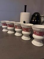 5 Rüdesheimer Koffie Mokken met Schotel, Huis en Inrichting, Keuken | Servies, Gebruikt, Keramiek, Ophalen of Verzenden, Overige stijlen