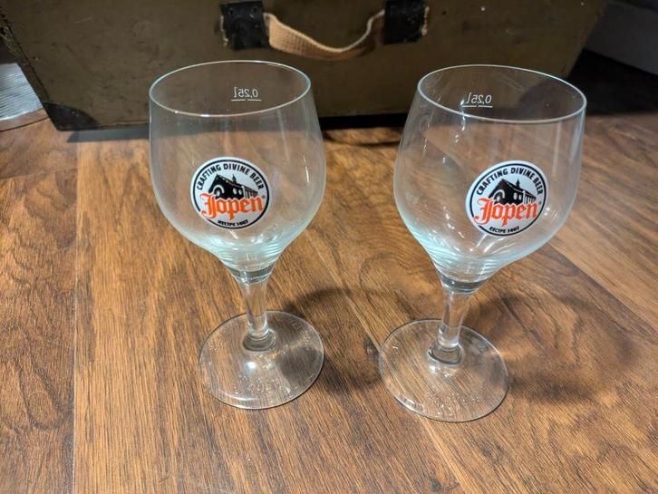 2 Jopen Bierglazen - Crafting Divine Beer, Antiek en Kunst, Antiek | Glas en Kristal, Ophalen of Verzenden