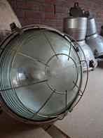 Industriële lampen, Huis en Inrichting, Lampen | Hanglampen, Ophalen, Vintage industriël antiek, Zo goed als nieuw, Metaal