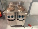 Electrisch fornuis 4 pits 70bx70dx90h/105h, Ophalen, Gebruikt, 60 cm of meer, 4 kookzones
