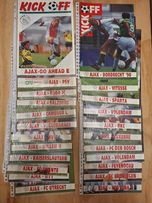 Programmaboekjes Ajax 1992-1993, Verzamelen, Sportartikelen en Voetbal, Gebruikt, Boek of Tijdschrift, Ajax, Ophalen of Verzenden