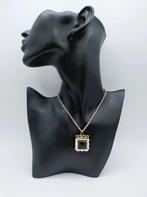 Zilveren ketting met slothanger, J. de Haas, Kampen, 1900, Sieraden, Tassen en Uiterlijk, Kettingen, Info@zilverwebsite.nl, Ophalen of Verzenden