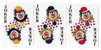 3 leuke clown jokers, mooie set., Verzenden, Zo goed als nieuw, Speelkaart(en)