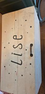 Grote zware houten speelgoedkist, Huis en Inrichting, Woonaccessoires | Kisten, Ophalen, Minder dan 50 cm, 50 tot 100 cm, Zo goed als nieuw