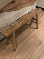 Houten bankje, Huis en Inrichting, Ophalen, Minder dan 50 cm, 125 cm of meer, Landelijk, modern, klassiek