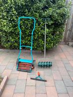 Grasmaaier, gazonverluchter-prikrol, verticuteeropzetstuk, Tuin en Terras, Grasmaaiers, Ophalen, Cirkelmaaier, Handgrasmaaier