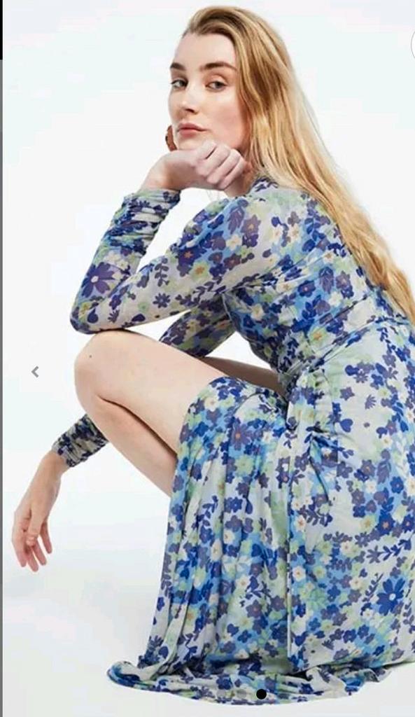 Fabienne Chapot Natalie jurk maat L *nieuw *, Kleding | Dames, Jurken, Nieuw, Maat 42/44 (L), Blauw, Onder de knie, Ophalen of Verzenden