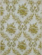 13946 klassiek behang barok bloemen ovaal retro groen swiet, Verzenden, Groen