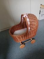 Poppenwagen riet, Kinderen en Baby's, Speelgoed | Poppen, Ophalen, Gebruikt, Babypop