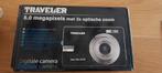 Traveler digitale camera, zo goed als nieuw!, Audio, Tv en Foto, Fotocamera's Digitaal, Ophalen of Verzenden, Zo goed als nieuw