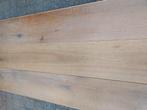 31.5 m2 rustieke eiken lamelparket vloer, Gebruikt, 10 tot 30 cm, Hout, 150 cm of meer