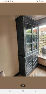 Zwart/grijze buffetkast, Huis en Inrichting, Kasten | Buffetkasten, Ophalen, Gebruikt, 100 tot 150 cm, 200 cm of meer