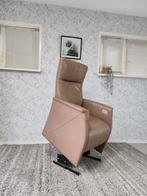 Prominent Toscana leren sta op stoel relax fauteuil op accu, Huis en Inrichting, Fauteuils, Ophalen of Verzenden, Zo goed als nieuw